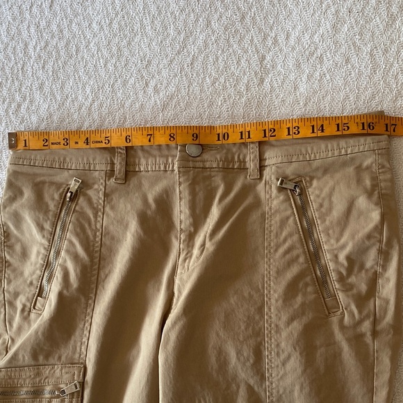 Lauren Ralph Lauren Women's Tan Cargo Pants Skinny Zippered Ankle Equestrian - Picture 12 of 16